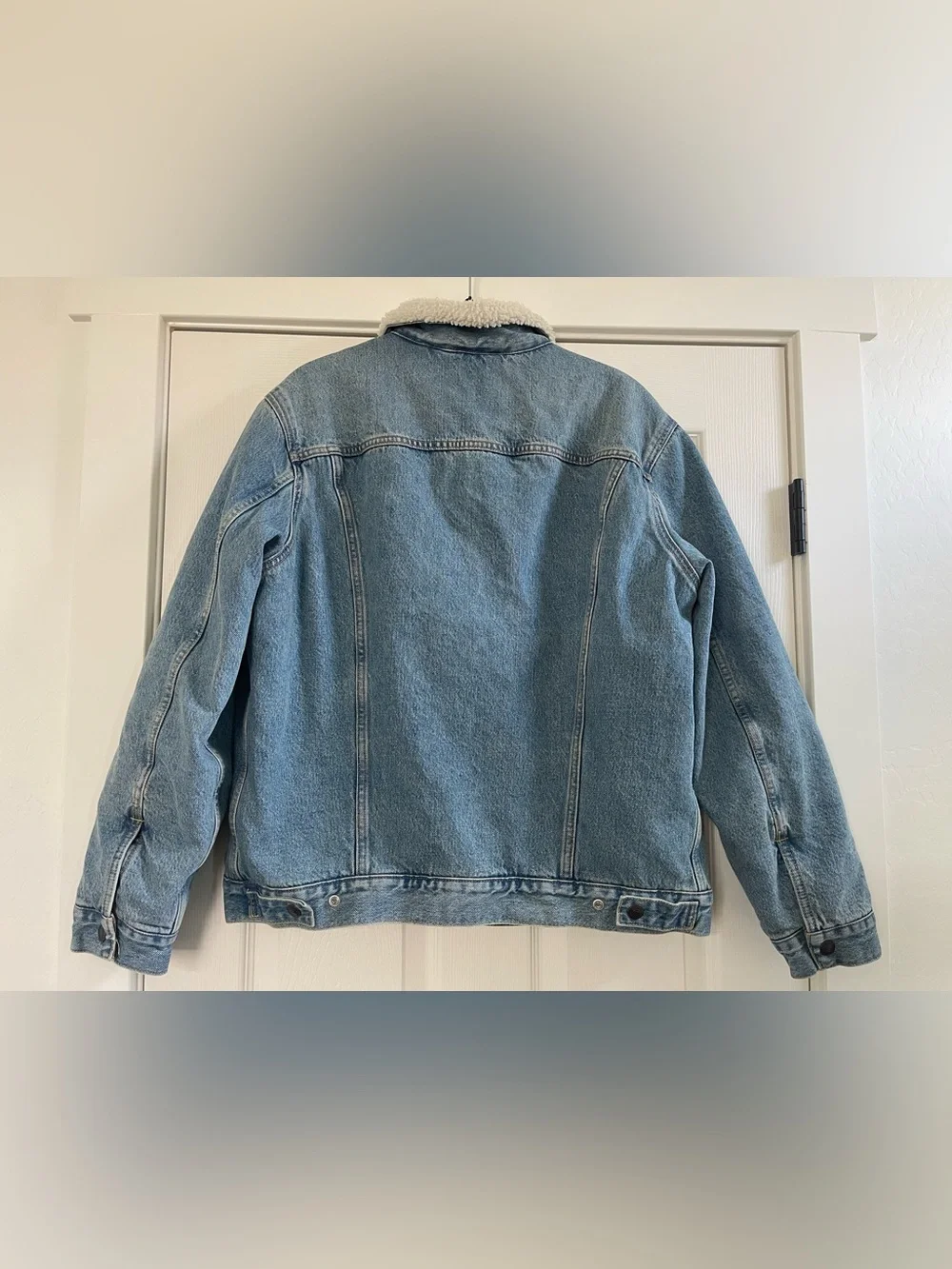 Men’s Levi’s Type III Sherpa Denim Jean Trucker Jacket Size L